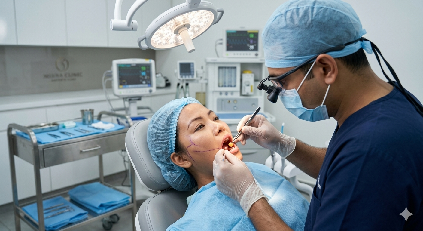 Buccal Fat Removal Surgery at KOQ10 Aesthetic Clinic Siliguri